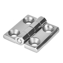 1.6/2.0/2.4in 304 Stainless Steel Hinge, Square Hinge Four Hole Boat Hinge Folding Butt Hinge for Industry Marine Equipment(（50 * 50mm）)