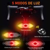 Luz Trasera de Bicicleta con Intermitentes, Control Remoto Luces Traseras