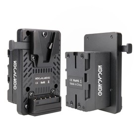 KOCACKOO Fully decoded V-Mount Battery to BP-U30 Battery Conversion Adapter for Sony PXW-Z200/HXR-NX800 Camcorders