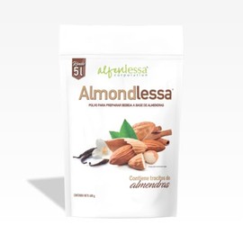 Almondlessa, Bebida de Almendras en Polvo, con Inulina de Agave, Bolsa con 400gr.