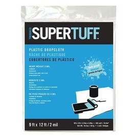 Drop Cloth, LDPE, Clear, 9 ft.L, 2 mil