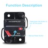 60 Amp Waterproof Circuit Breaker with Manual Reset - for