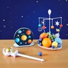 8pcs Blue and Gold Astronaut Fruit Fork for Kids, Fun