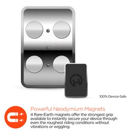 Universal Magnetic Bike Mount Phone Holder for Bicycles and Motorcycles