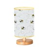 UGDBFUY Dimmable Bedside Lamp Seamless with Flying Bees on a