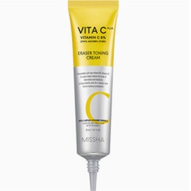 Missha VitaC Plus Eraser Toning Cream 30ml Whitening Cream Wrinkle Improvement Neck Retinol Blemish Removal / 미샤 비타씨플러스 이레이저 토닝 크림 30ml 미백크림 주름개선 넥 레티놀 잡티제거