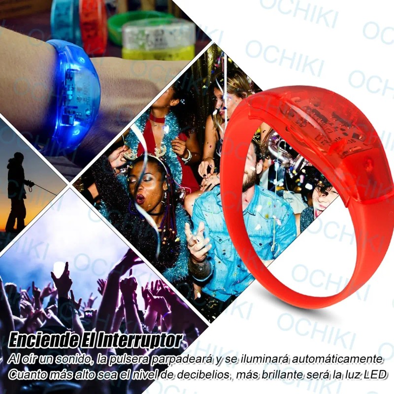 Pulseras Audioritmicas Concierto Fiesta Antro Batucada Boda