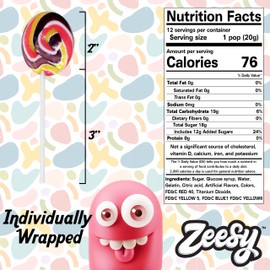 Easter Lollipops for Kids Individually Wrapped - 12 Easter Candy Suckers for Easter Basket Filler, Easter Party Favors, Easter Supplies - Kids Easter Candy Gifts