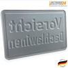 Betriebsausstattung24® Warning Sign Caution Roof Avalanches White Red (Vorsicht Dachavalanen,