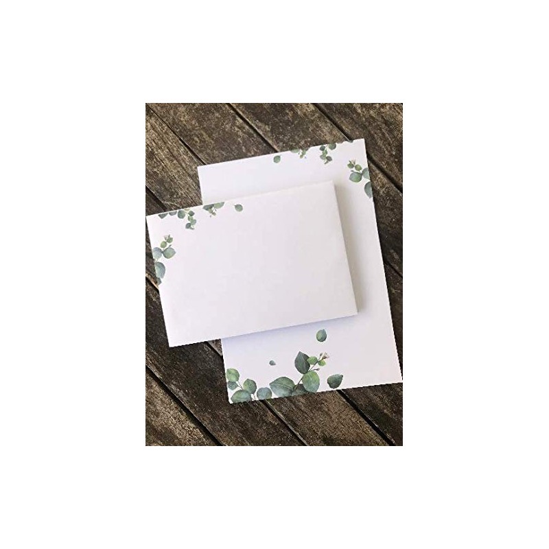 Letter Paper Eucalyptus DIN A5 I 20 Letter Sheets
