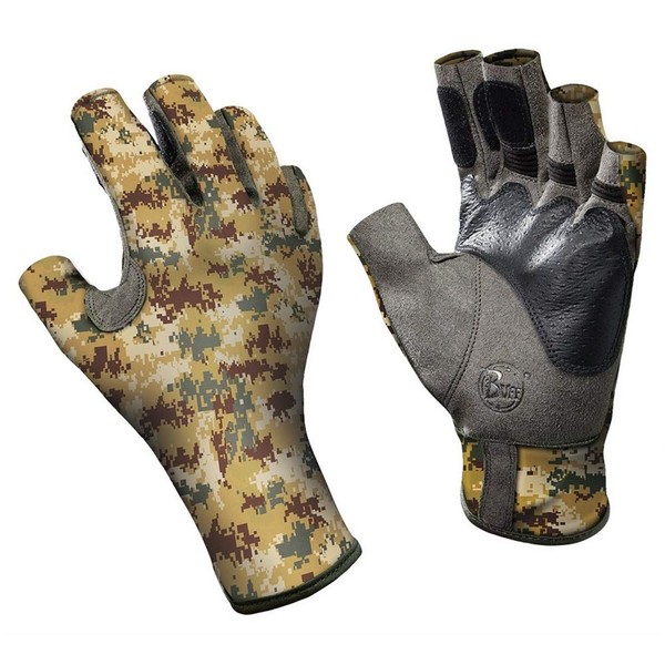 Buff Pro-Series Angler Gloves 2 - Pixels Desert - XL/XXL