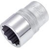 HAZET Socket, 12 Angle, 900Z-19, Double Side Width: 0.7 x