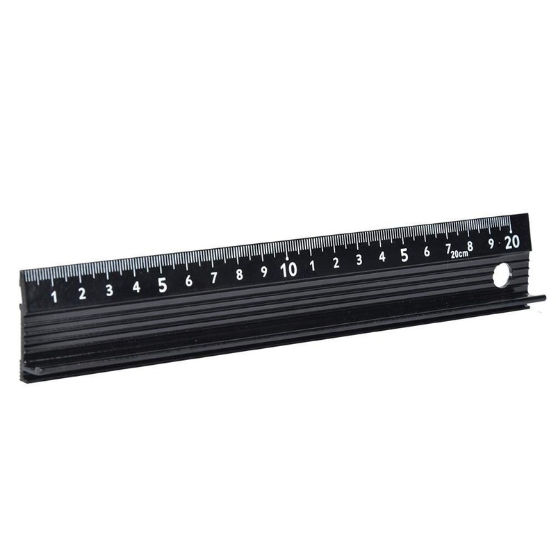 L-Type Cutting Ruler Aluminum Alloy Metal Craft Safety Ruler Measurement