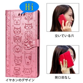 BASIO4 KYV47 Case Folio au Kyocera KYV47 Case Cute Lightweight Ultra Thin Super Abrasion Resistant Glossy Kyocera basio4 Notebook Type Case Card Holder & Strap Stand Function au Kyocera kyv47 basio4