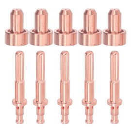 10Pcs Nozzle Electrode Kit Brass 64006510 Electrode 64006514 Nozzle Tip Consumables for MC60 MC100