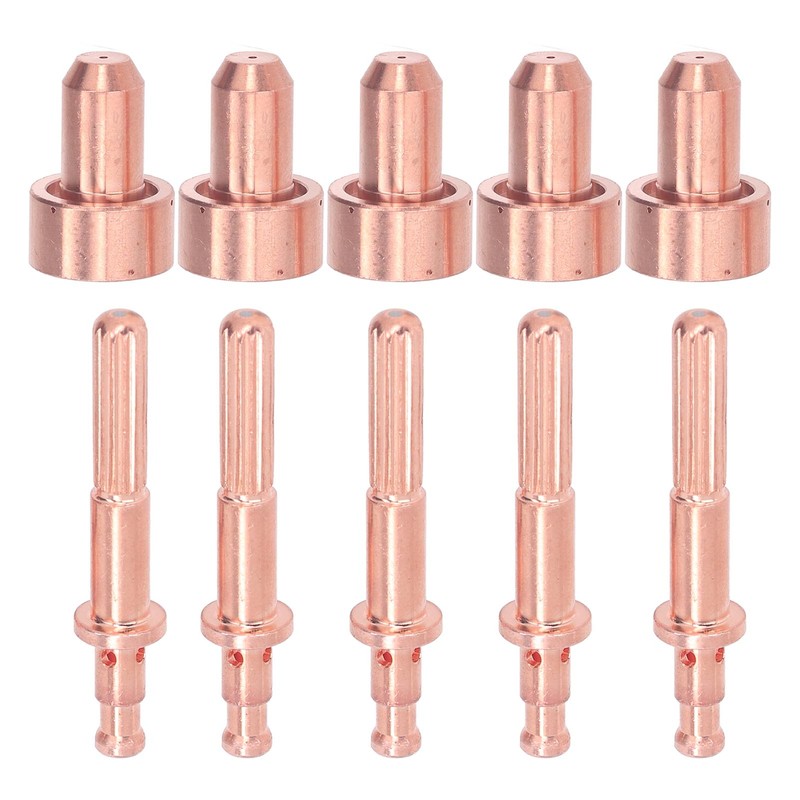 10Pcs Nozzle Electrode Kit Brass 64006510 Electrode 64006514 Nozzle Tip