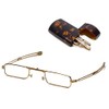 Mini Folding Glasses with Tortoise Shell casem, 2.50 Strength, by