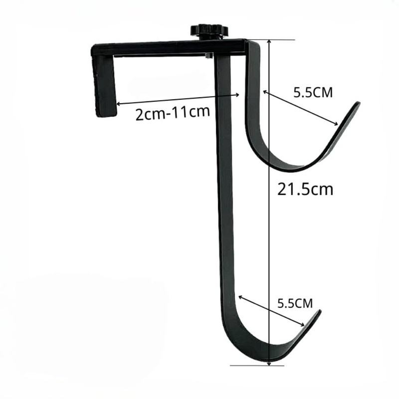 2PCSDouble Pool PoleHooks, Adjustable Thickened Panel Rustproof Pool Fence Hooks