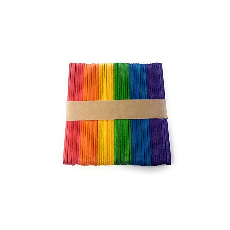 Wooden Lolly Sticks [Mixed, Pack of 50]