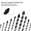 GMTOOLS 10pcs Masonry Drill Bits Set, 1/8 to 1/2" Concrete