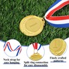 ZEYIYER 6 Pcs Gold Medal, Medals for Adults and Children,