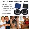 Saintda Dad Son Bracelet Set 316L Stainless Steel Cuban Chain