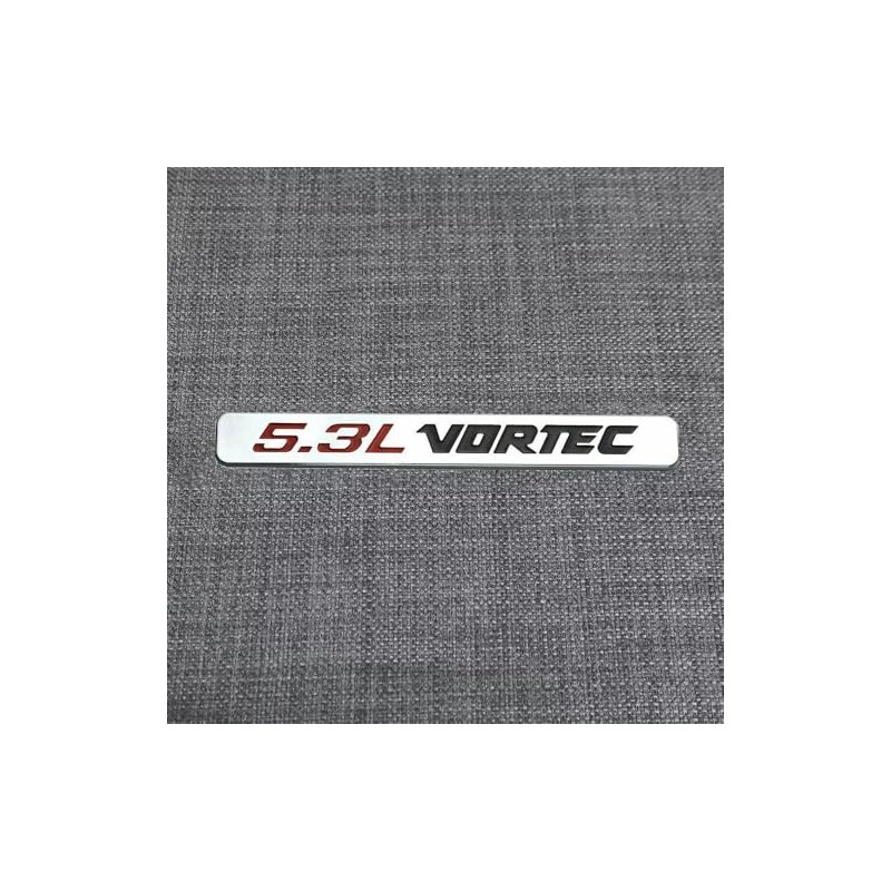 2Pcs 5.3L Vortec Hood Emblems Engine Badge Side Door Decal