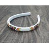 Native American style Southwestern Beaded Headband Beaded Barrette, Gift of