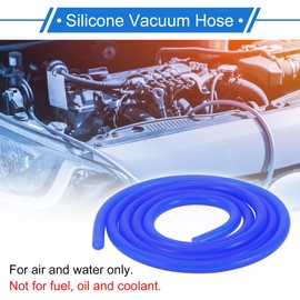VekAuto 1 Pcs Silicone Vacuum Tubing Hose 5Ft 1/16" 2mm ID 2mm Thickness Automotive Vacuum Line High Temperature Blue 130PSI Max Pressure