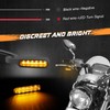 NTHREEAUTO Universal Motorcycle Turn Signals Front Handlebar Sequential LED Blinkers