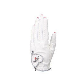 Callaway Gloves NAIL DUAL WMS WHT M 23 (M, 7.1 - 7.5 inches (18 - 19 cm), For Both Hands, White, Women's