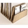 KIRIGEN Wood File Mail Organizer 7 Slots File Paper Holder