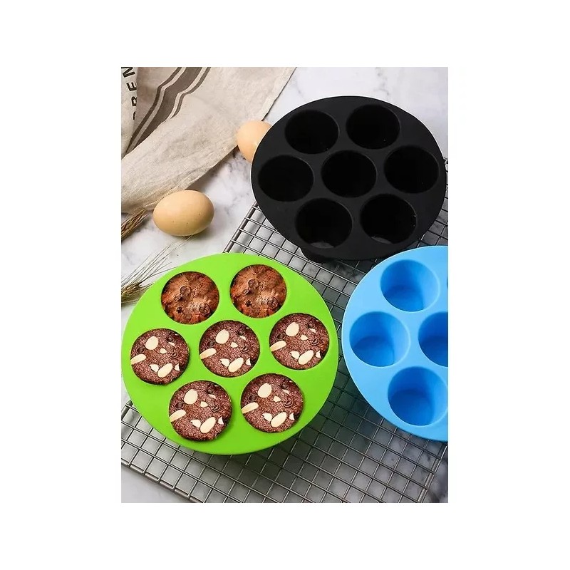 Luxury 2 Molde Flexible Silicon Cupcake Muffin Hornear Reposteria