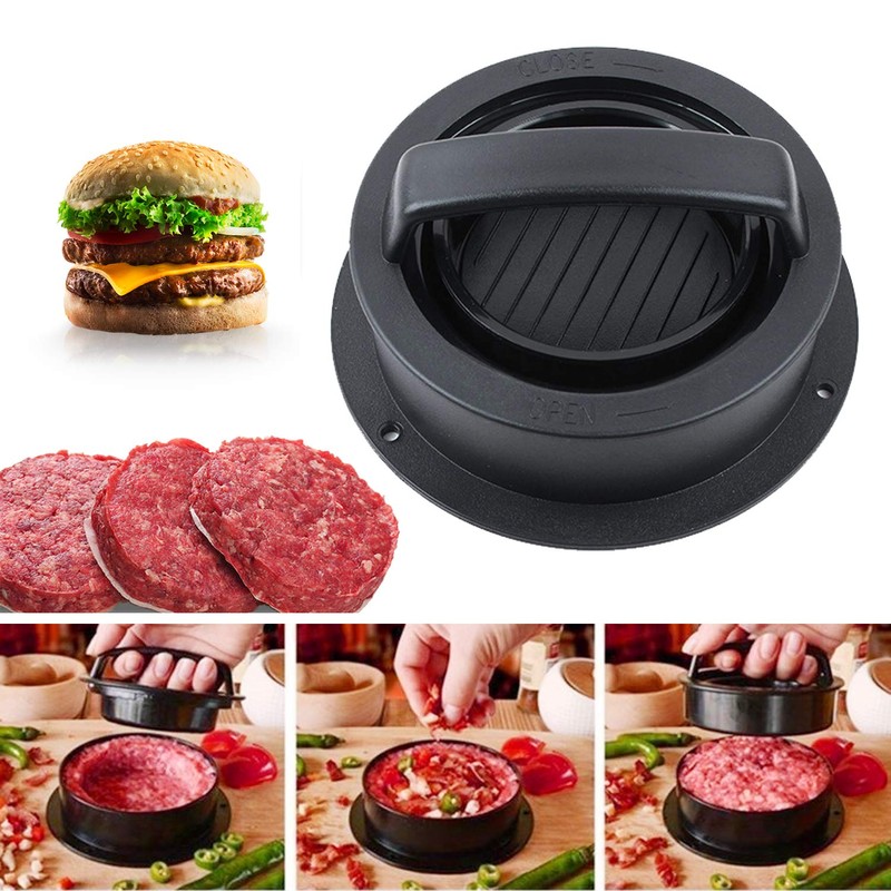 Burger Press, Hamburger Press Patty Maker With 100Pcs Hamburger Patty