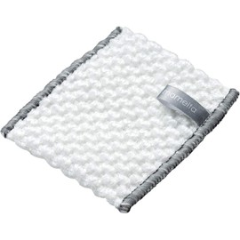 Mameda BS-408 Sponge, White, Approx. Length 3.9 x Width 3.5 x Thickness 0.2 inches (10 x 9 x 0.5 cm), Washbasin, Mini, Mitt Type, For Fine Dirts, 2 Pieces x 3 Set