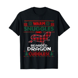 Bearded Dragon Christmas Pajama Shirt Ugly Christmas Sweater T-Shirt