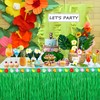 YUYWWAN Hawaii Party Table Skirts, Flower Grass Table Skirt, 270