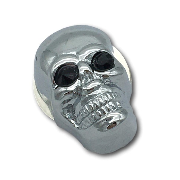 1x Skull Screw Custom with Black Eyes e.g. for Motorcycle