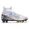 curunect Boys Girls Soccer Cleats Lightweight High-top Training Football Shoes
