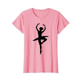 Danza Ballerina Silhouette Regalo Donna Bambina Maglietta