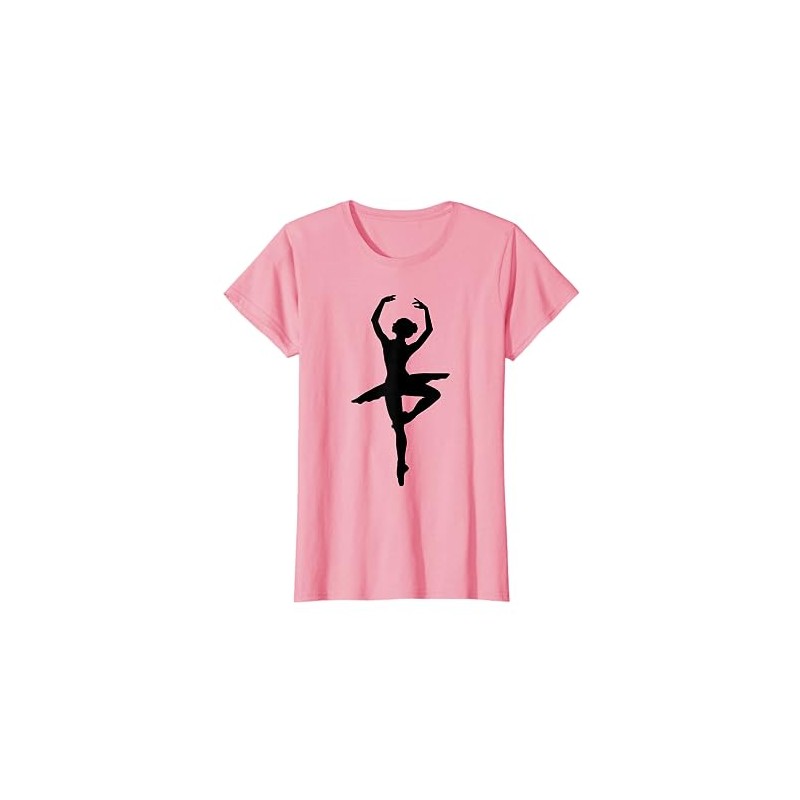 Danza Ballerina Silhouette Regalo Donna Bambina Maglietta