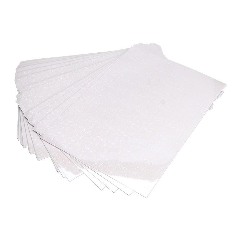 50 Sheets Holographic Cold Laminate Sheet Cuttable Waterproof Scratch Resistant