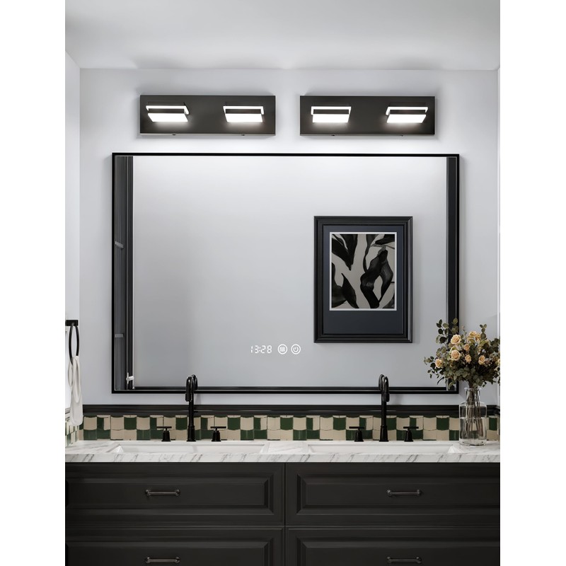 VOLISUN Modern Bathroom Vanity Light Fixtures (2-Light, 15.5-Inch), 5CCT Dimmable