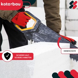 KOTARBAU® Set of 12 Gloves Work Gloves Non-Slip Latex Coated Work Gloves Size 11 Dragon Red Men's Workshop Accessories Winter Gardening Gloves Women's Work Gloves