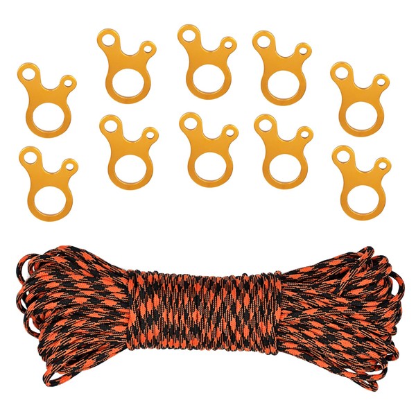 Guy Ropes Camping with Rope Tensioner 31 m Tent Cord