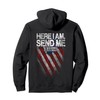Here I Am Send Me American Flag Cross Isaiah 6:8