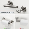 FORIOUS Toilet Roll Holder, Wall Mount SUS304 Stainless Steel Towel