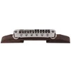 Yibuy 15mm Wide Chrome Rosewood Jazz Acoustic Guitar Bridge with