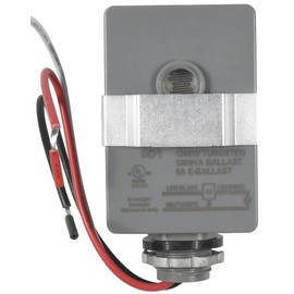 HQRP Photocell Thermal Type Light Sensor Stem Mount Dusk to Dawn Hardwired Switch Photoelectric Control for Barn Lights Outdoor, Back Yard Lightening, Outdoor Lighting, etc.