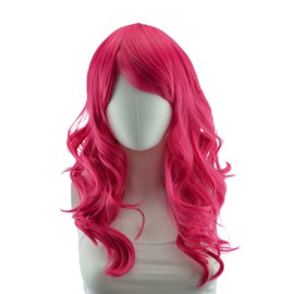 Epic Cosplay Hestia Raspberry Pink Curly Wig 22 Inches(08RPK)